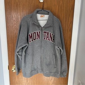 Grey Montana sweatshirt with zipper